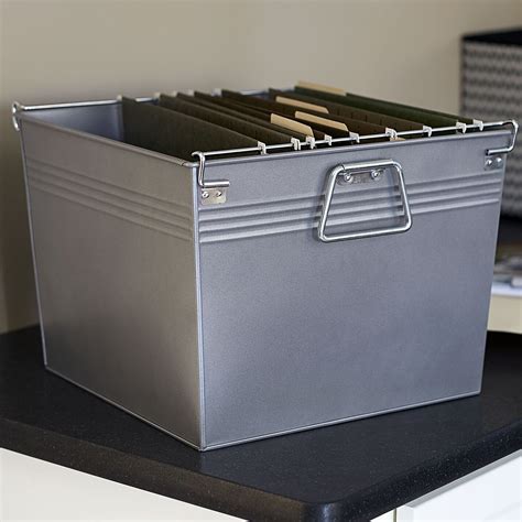 household essentials metal file box|Amazon.com: Customer reviews: Household Essentials 642 .